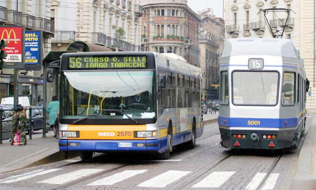 autobus tram