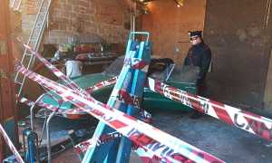 carabinieri officina sequestrata