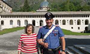 carabinieri oropa anziana aiuto