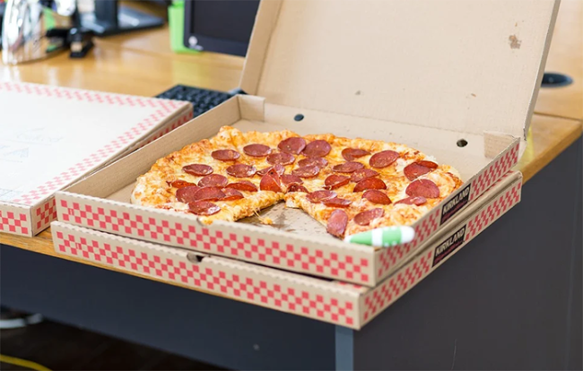 pizza take away scatole