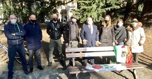 biella panchina foibe