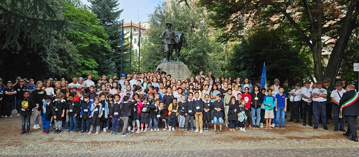 Biella ha ricordato i 100 anni della statua "L'alpino e il mulo"