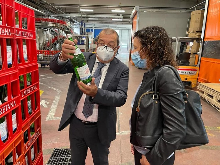 L'assessore regionale Caucino in visita alla Lauretana 
