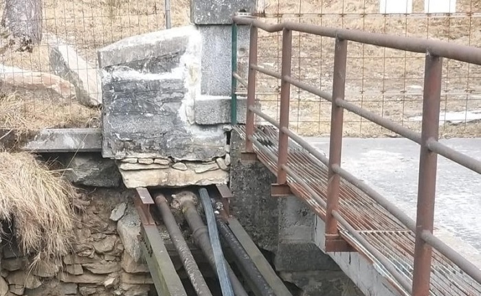 Sopralluogo presso il ponte della Passeggiata dei Preti a Oropa