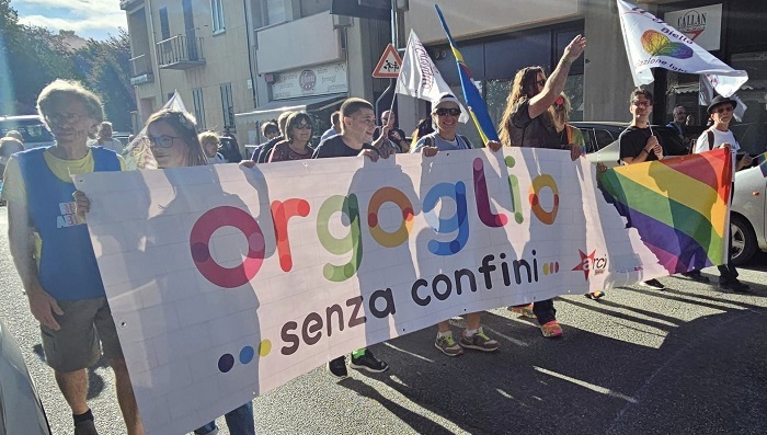 Alla sfilata del Biella Pride anche Vladimir Luxuria