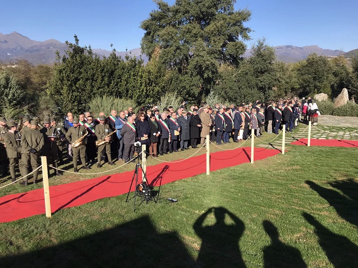 A Biella inaugurato il secondo lotto del lastricato di memoria di Nuraghe Chervu