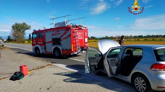 Incidente a Cerreto Castello: intervento dei vigili del fuoco