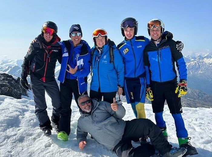 Federazione sci sordi: raduno allo Stelvio con tecnici biellesi