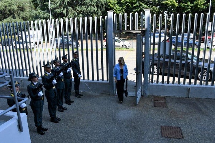 Il Prefetto di Biella Scalfaro in visita alla Guardia di finanza