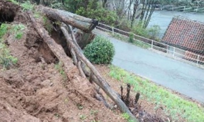 Frana di 20 metri a Curino