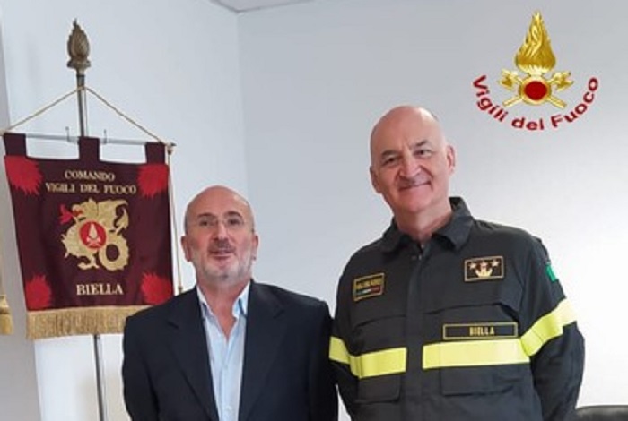 Nuovo comandante provinciale per i vigili del fuoco di Biella