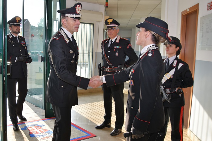Il Generale di Brigata Andrea Paterna in visita a Biella