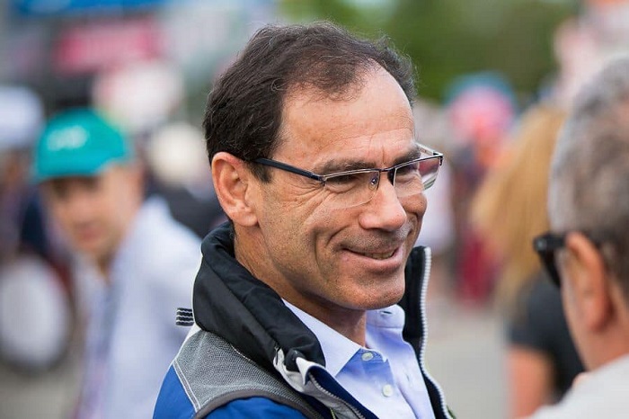 Davide Cassani oggi pomeriggio a Biella