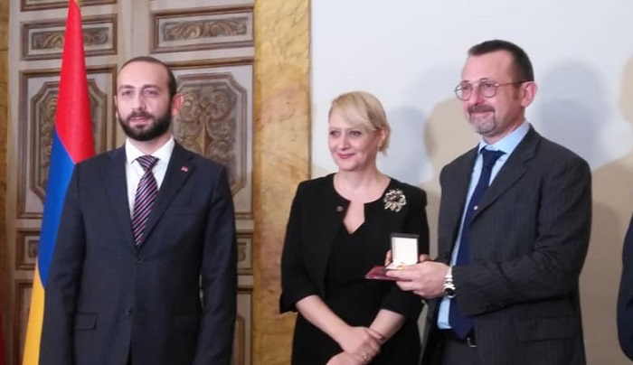 L'Armenia premia il biellese Andrea Delmastro