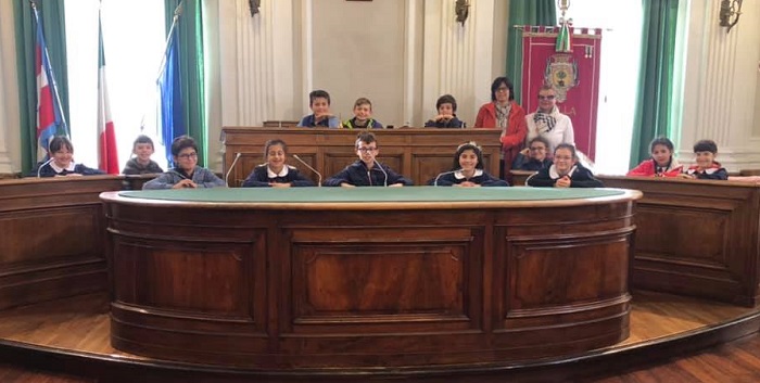Studenti in visita a Palazzo Oropa a Biella